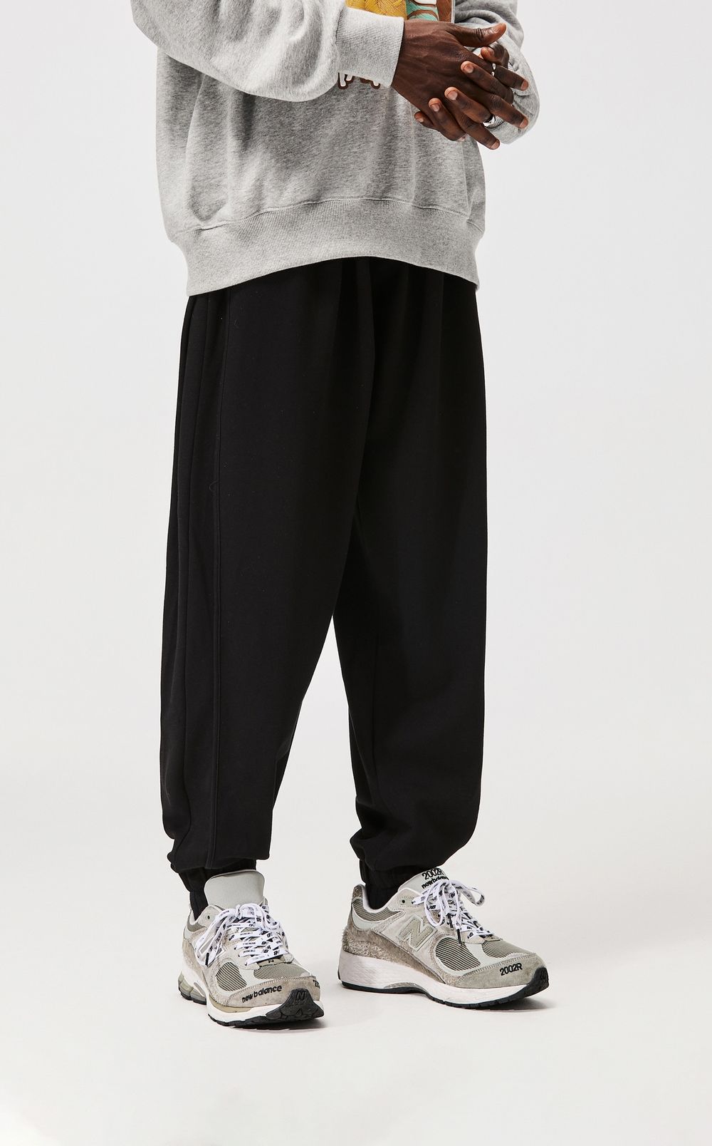 Casual Pleated Ankle Banded Pants