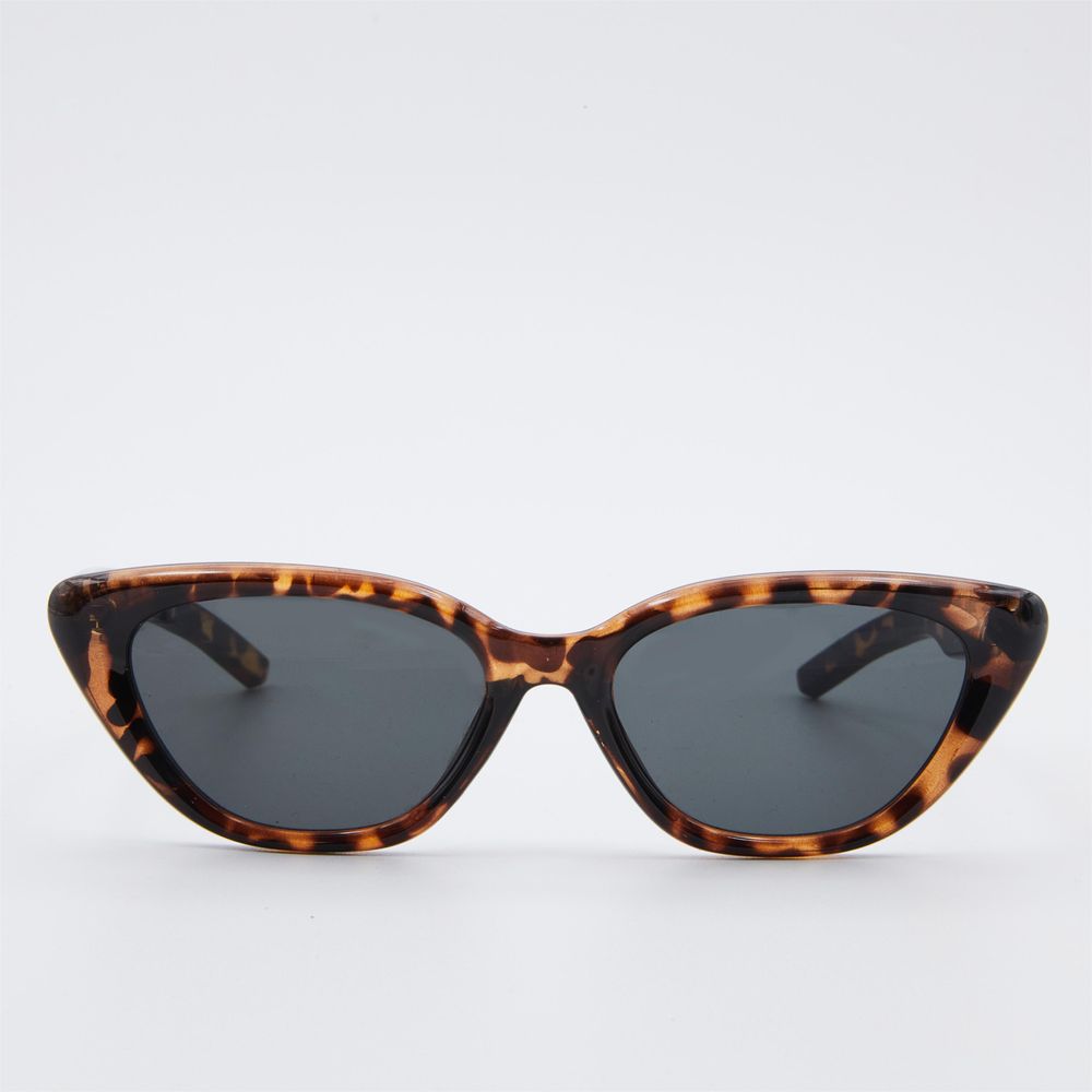 Trendige Katzenaugen-Sonnenbrille mit schmalem Rahmen für Männer und Frauen