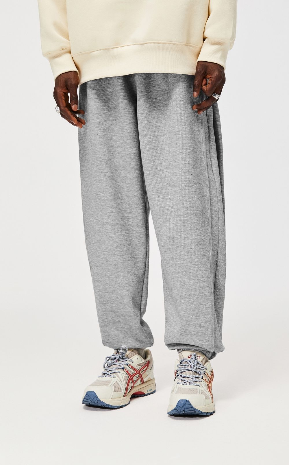 Sports Pleated Ankle Banded Pants