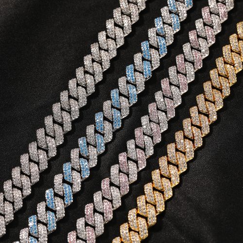 13mm Iced Out Cuban Miami Link Chain for Men Women