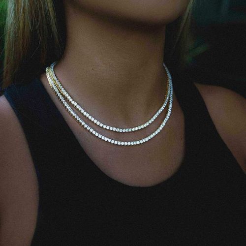 4mm Iced Out Tennis Chain for Men Women