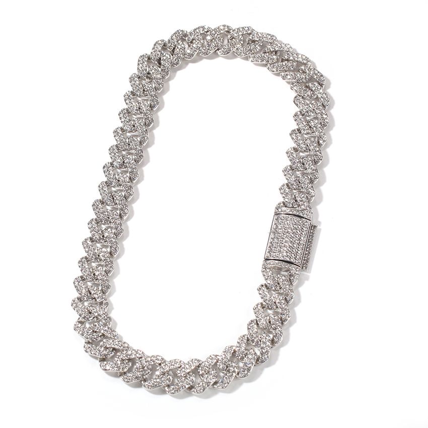 13mm Iced Out Cuban Miami Link Chain for Men Women l Nadamoda