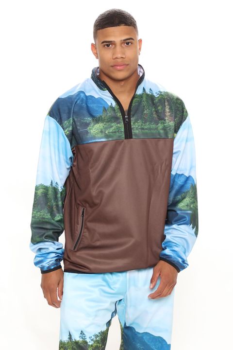 Tranquility Quarter Zip Jacket - Black/combo