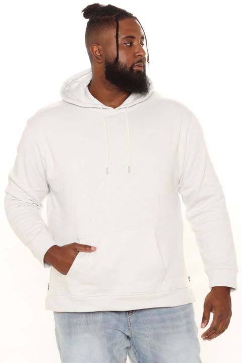 Sweat à capuche zip latéral Tyson - Stone