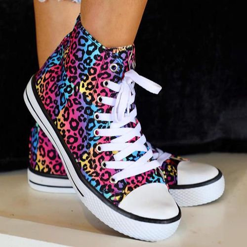 Zapatillas altas de leopardo Funky Fun de Marvelall