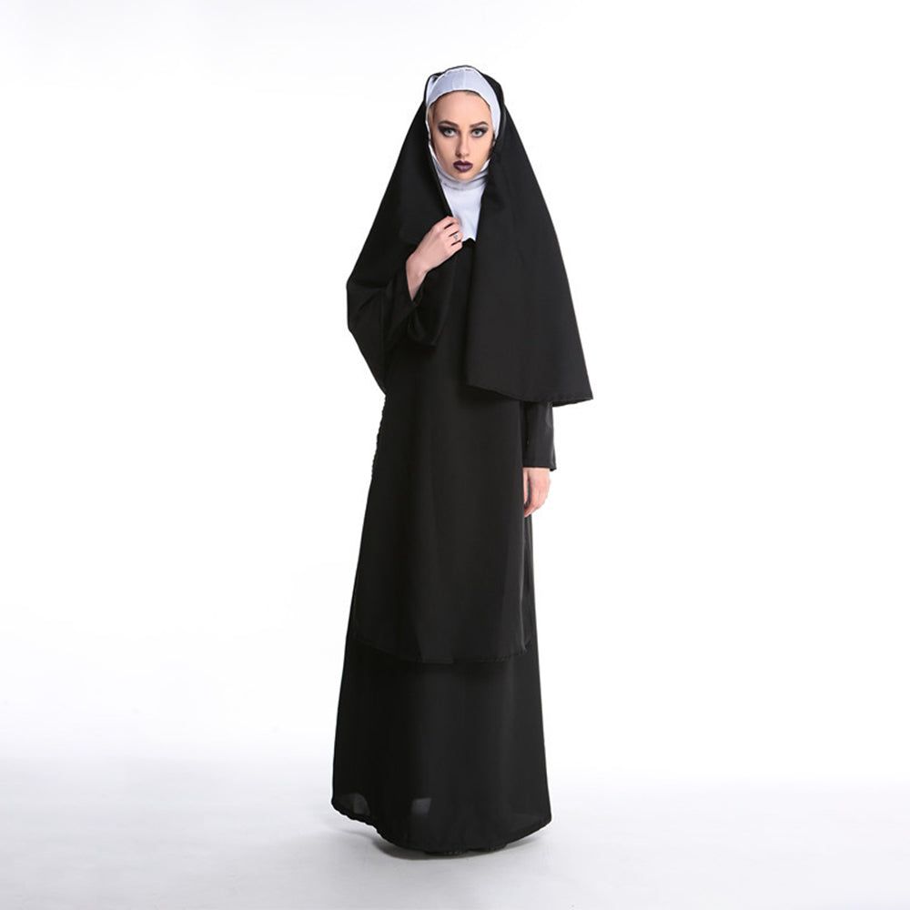 The Nun Cosplay Costume Halloween Dress