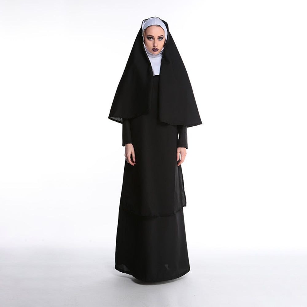 The Nun Cosplay Costume Halloween Dress