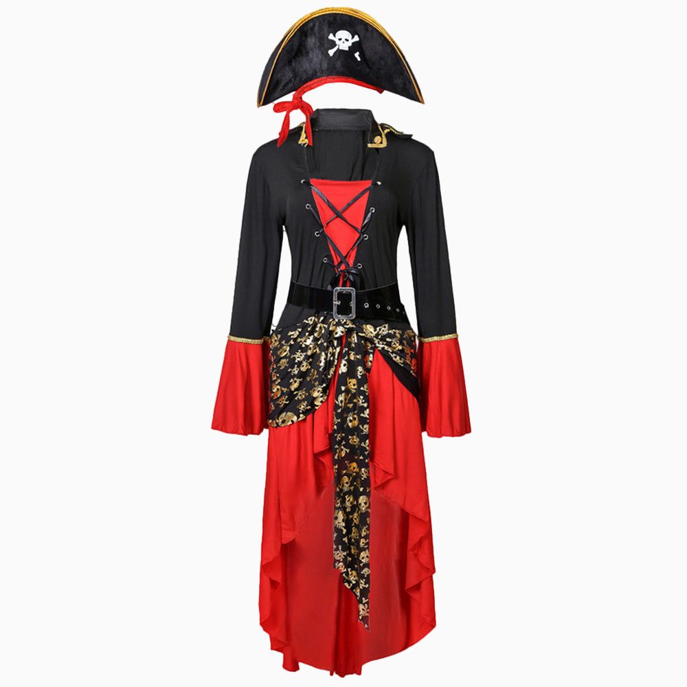 Halloween Pirate Captain Gothic Uniform