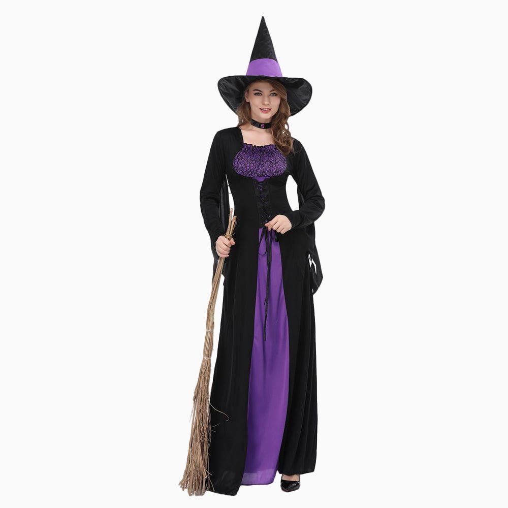 Halloween Witch  Sorceress Cosplay Party Costume