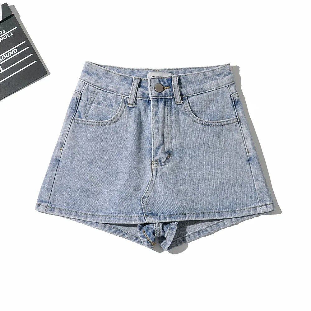 Street Style Skinny High Waist Jean Shorts