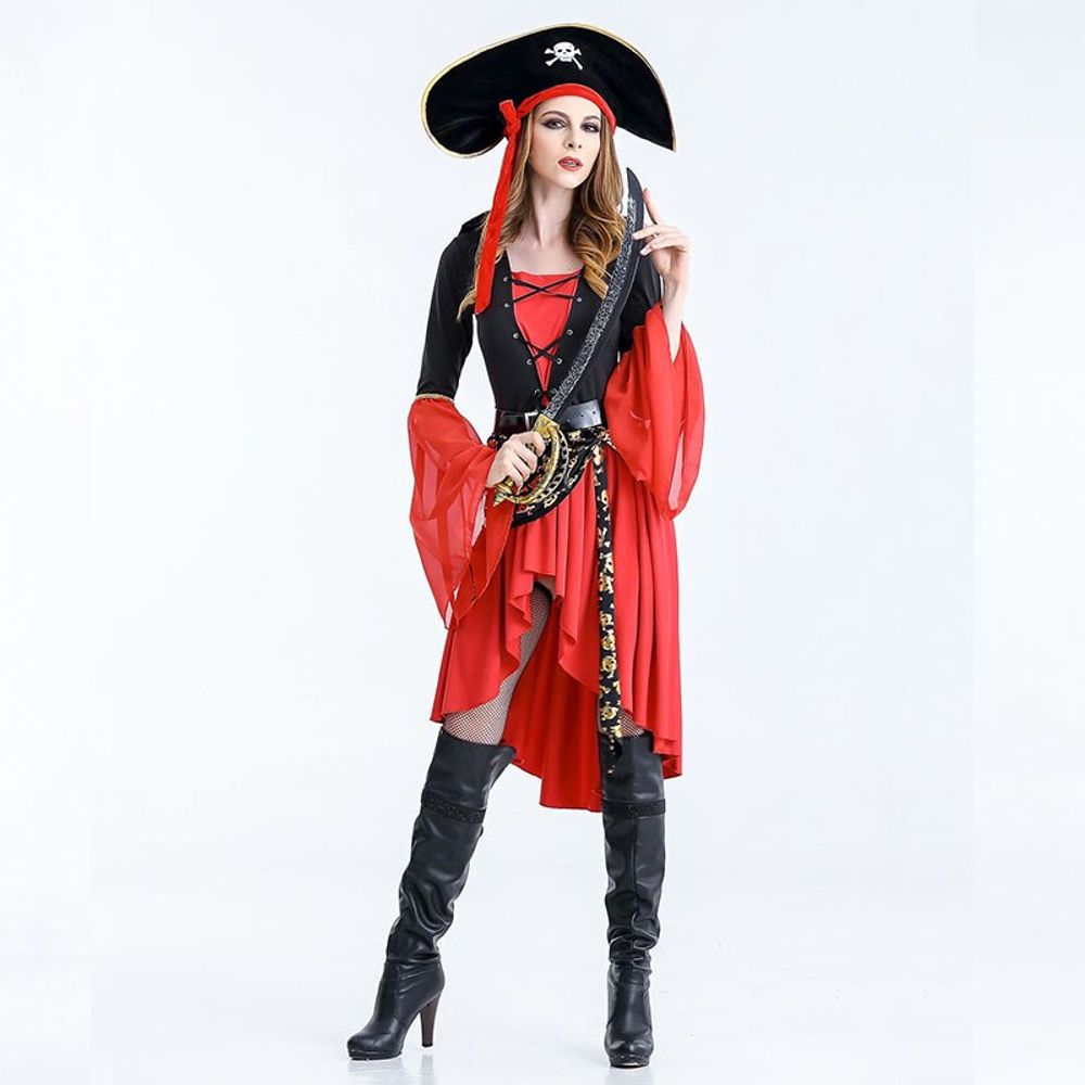 Halloween Pirate Captain Gothic Uniform