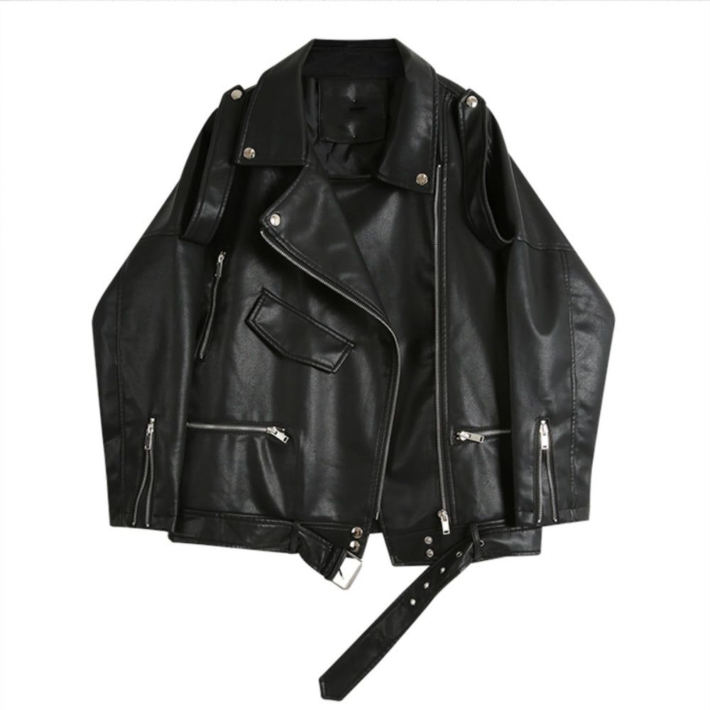 PU Faux Leather Biker Jackets