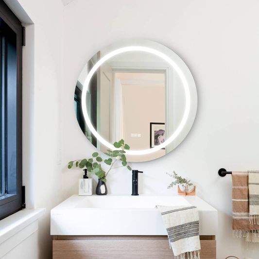 Miroir salle de bain LED 85 cm x 62 cm DROP - Creazur Pro