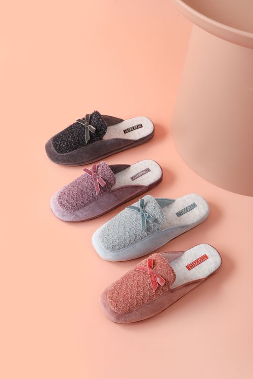 Chenille Fabric Casual Shoes Slippers