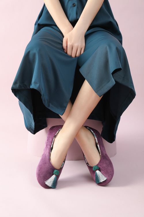 TPR Sole Exotic Indoor Ballerina Slipper
