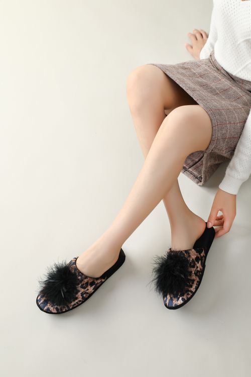 Pantuflas Anatómicas Tejido Leopardo