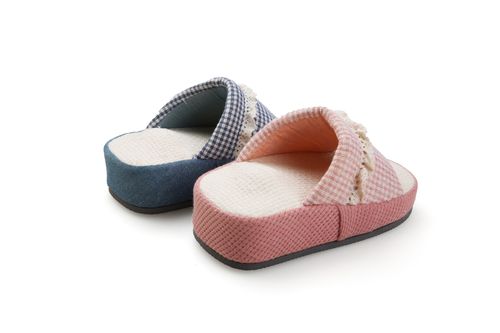 Lady Mini Check Fabric Fuctional Slimming Shoes