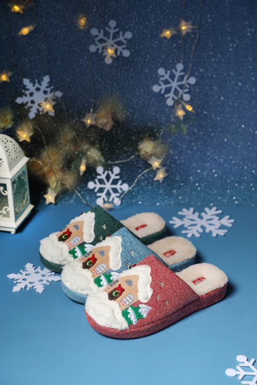 Christmas Indoor Knitting Winter Slipper