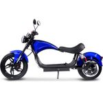 SAY YEAH M4 Blue Electric Motorcycle 2500W 60V Top Speed 28mph Range Per Charge: 35 to 50 miles