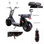 SAY YEAH K2 Black Electric Scooter 2000W 60V Top Speed 25mph Range Per Charge: 60 miles with both battery packs