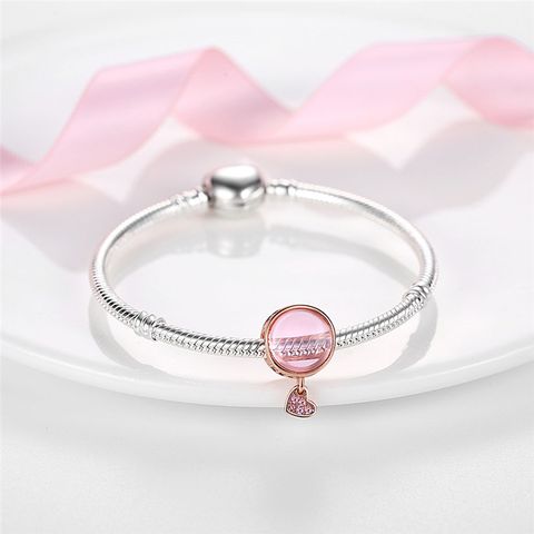 Perles en forme de coeur de pêche de couleur rose