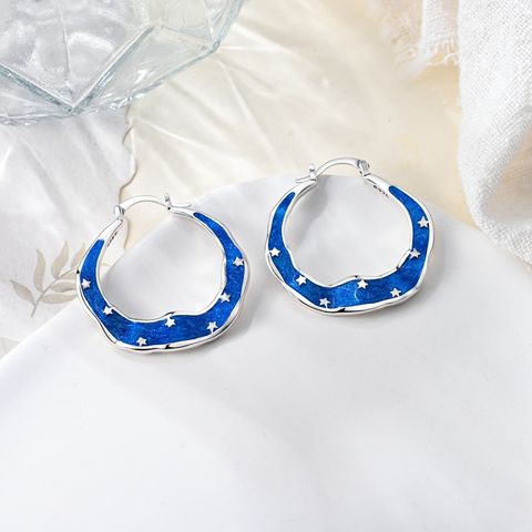 Blue Star River Earrings