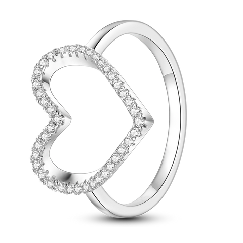 Bague Coeur Pavé