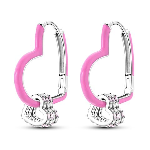 Barbie Pink Heart Multi-Hoop Earrings