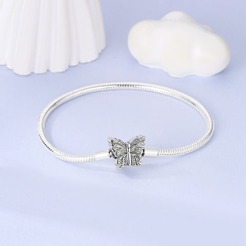 Retro Patterned Butterfly Snake Bone Bracelet