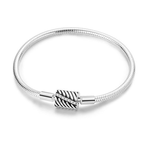 Pavéd Snake Bone Bracelet