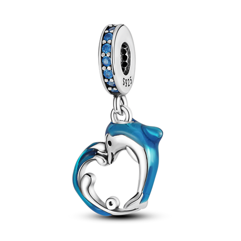 Charms pendants dauphin et mer