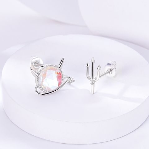 Little Devil Trident Stud Earrings