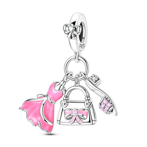 Mula Christmas – Breloque européen en argent sterling 925, à monter soi-même, pour sandales d’été, jupes, sacs et pendentifs, convient aux bracelets pour bijoux féminins