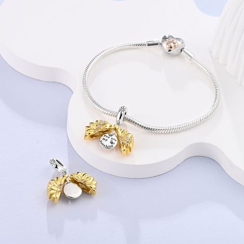 Charme tournesol ouvert et fermé