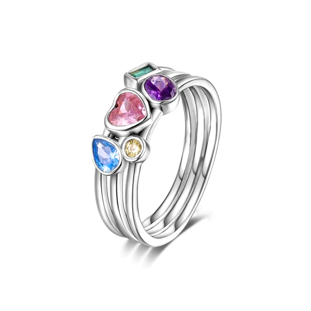 Colorful Zirconium Ring