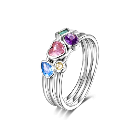 Colorful Zirconium Ring