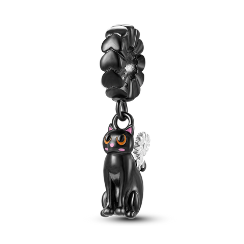 Black Cat And Cat Teaser Dangle