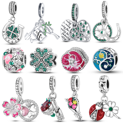 Flowers Grass Trees Charms Beads