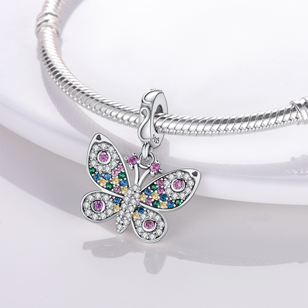 MULA Butterfly Dangle Charms Beads
