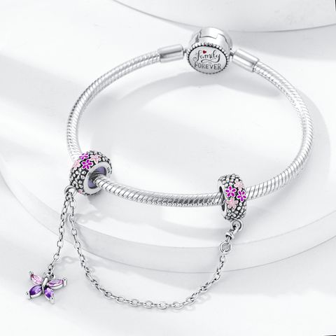 Chaîne de sécurité papillon fleur