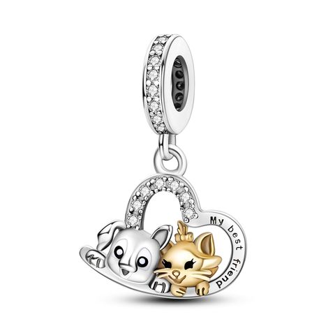Pendentif ami chat et chien