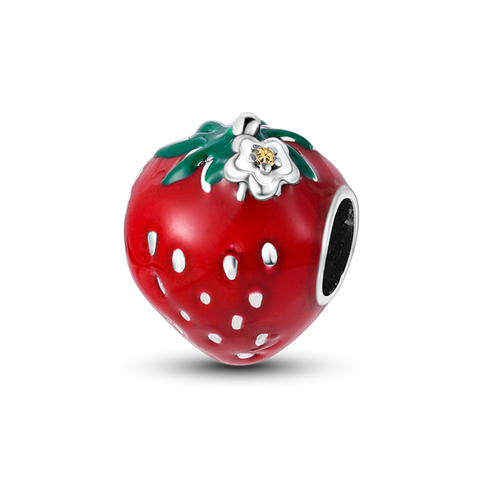 Erdbeer-Charms-Perlen