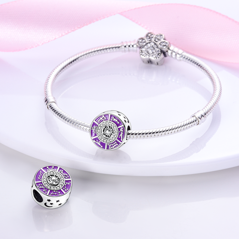 Purple Zodiac Beads