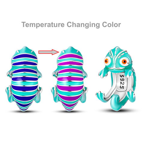 Temperature-Activated Chameleon 925 Silver Beads