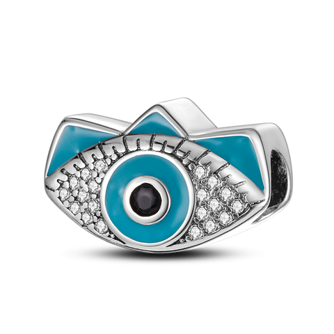 Perles d'oeil de diable bleu