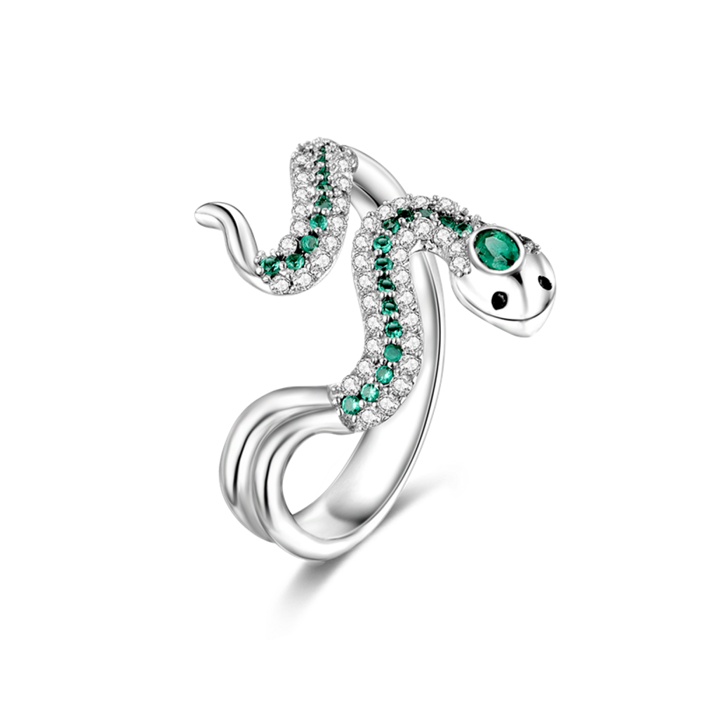 Snake Zirconium Ring