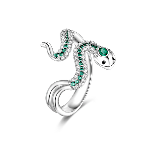 Snake Zirconium Ring