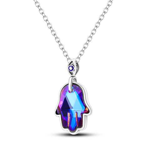 Collier Palmier Violet