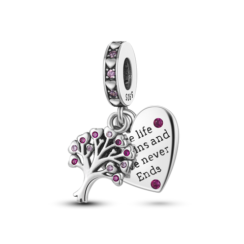 Life Tree Heart Shape Pendants
