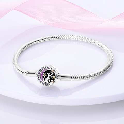 Stern-Mond-Katze-Kettenarmband